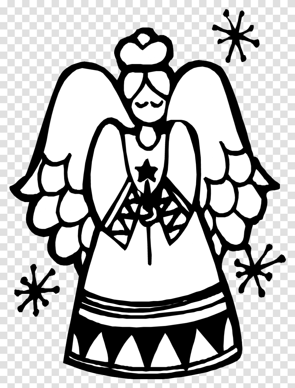 Christmas Ultra Pages Christmas Angel Worksheets, Stencil, Archangel Transparent Png