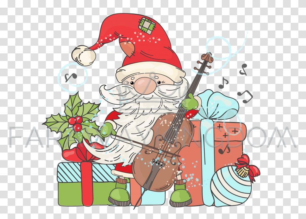 Christmas Vector Illustration Merry Christmas For Musician, Person, Leisure Activities, Sweets, Art Transparent Png