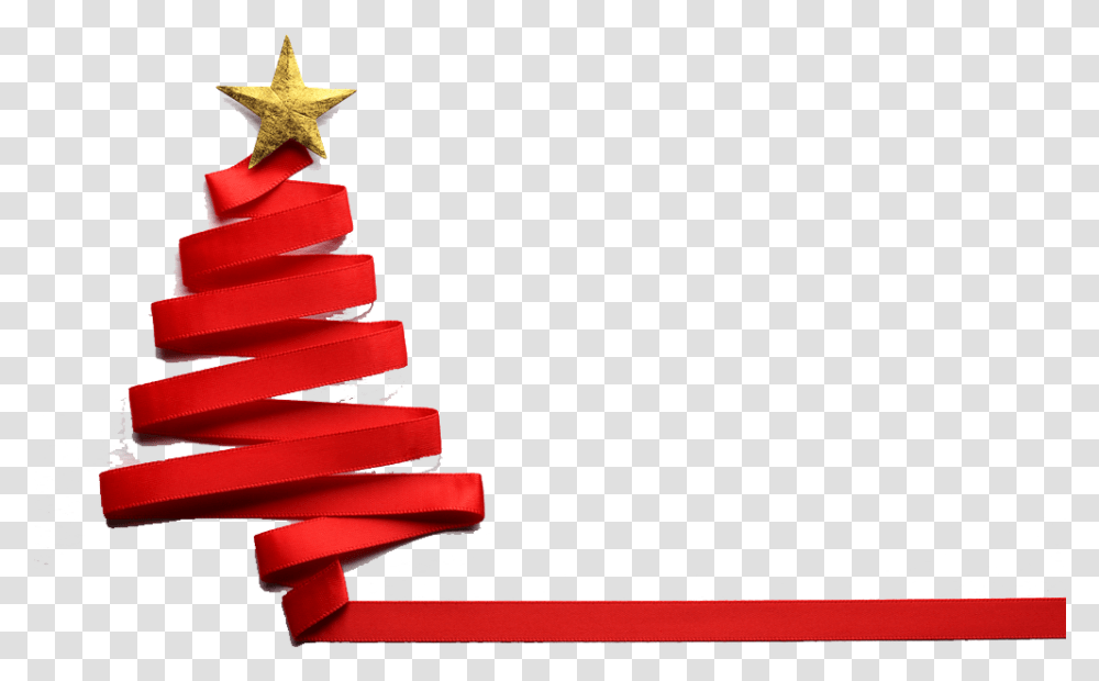 Christmas Vector Ribbon Christmas Tree, Star Symbol, Wedding Cake, Dessert Transparent Png