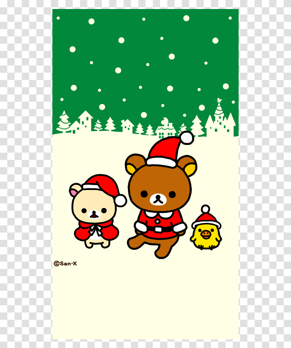Christmas Wallpaper Rilakkuma Christmas, Envelope, Mail, Elf, Greeting Card Transparent Png