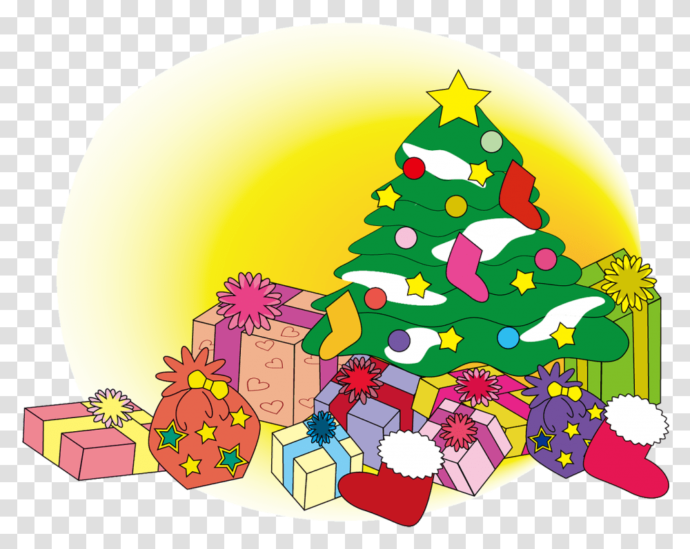 Christmas Winter Tree Gift Christmas Trees And Presents Clipart, Plant, Ornament Transparent Png