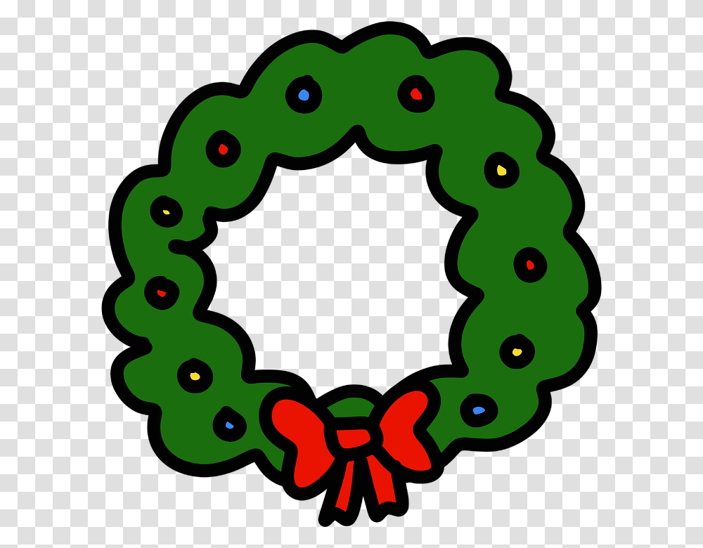 Christmas Wreath Advent Holiday Ornament Xmas Circle, Number Transparent Png