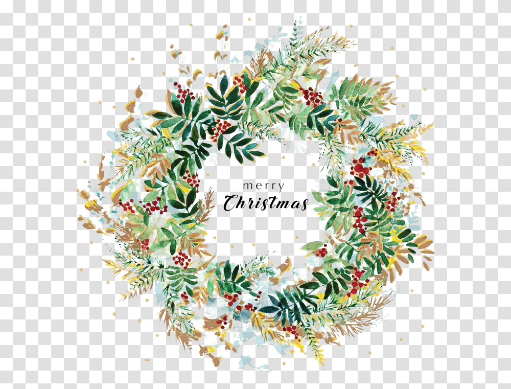 Christmas Wreath Background Image Merry Christmas Wreath Transparent Png