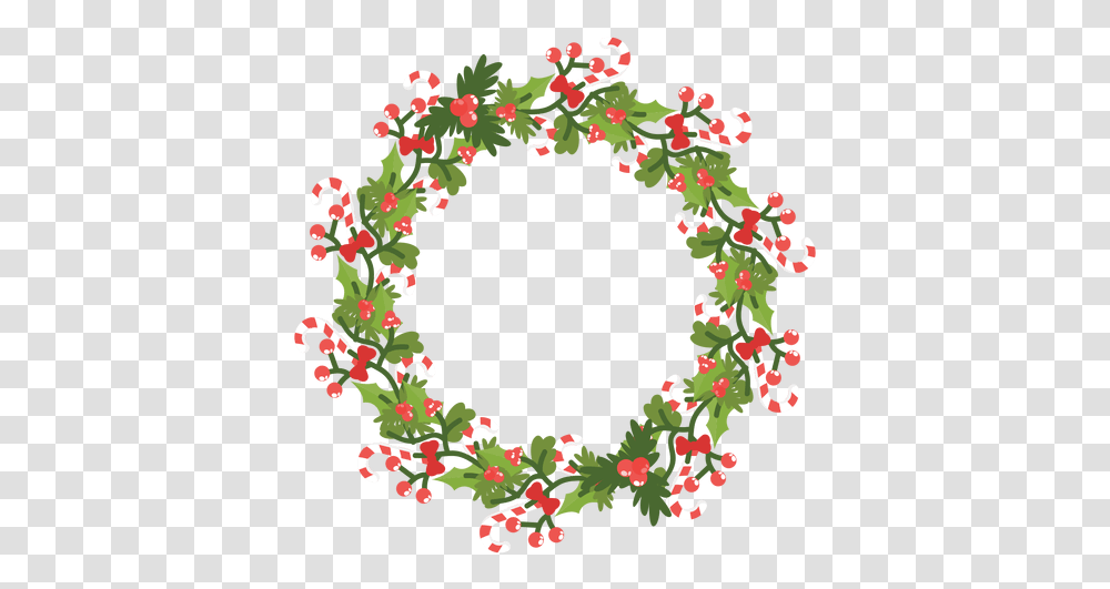 Christmas Wreath Candy Canes Icon 14 & Svg Floral Circle Frame, Christmas Tree, Ornament, Plant,  Transparent Png