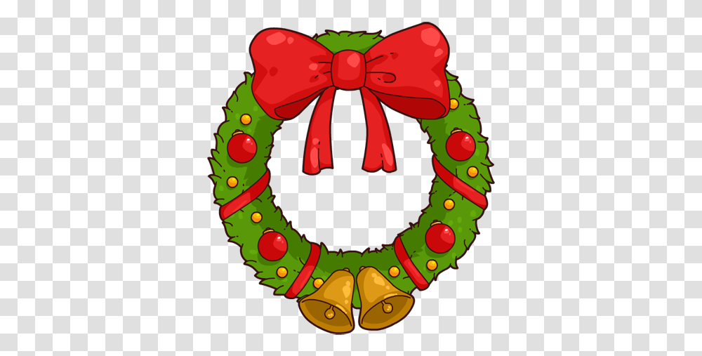 Christmas Wreath Clipart Look Christmas Wreath Cartoon, Birthday Cake, Dessert, Food, Plant Transparent Png