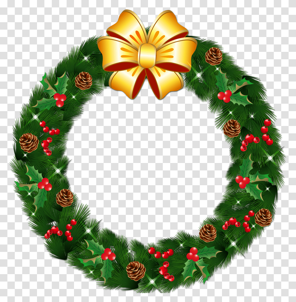 Christmas Wreath Clipart Transparent Png