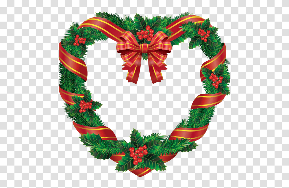 Christmas Wreath Clipart Xmaseasycreations, Pattern Transparent Png
