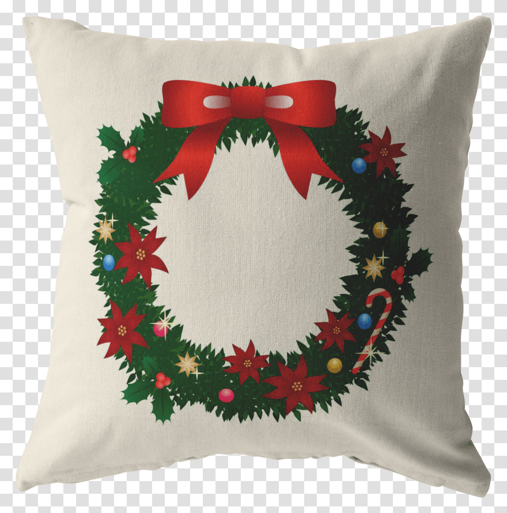Christmas Wreath Decorative Stuffed Pillows Day International Plastic Bag Free Day Transparent Png