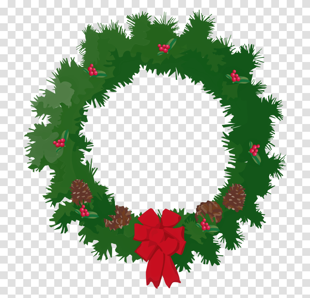 Christmas Wreath Desktop Wallpaper Clip Christmas Clip Art Animated, Bird, Animal, Green Transparent Png