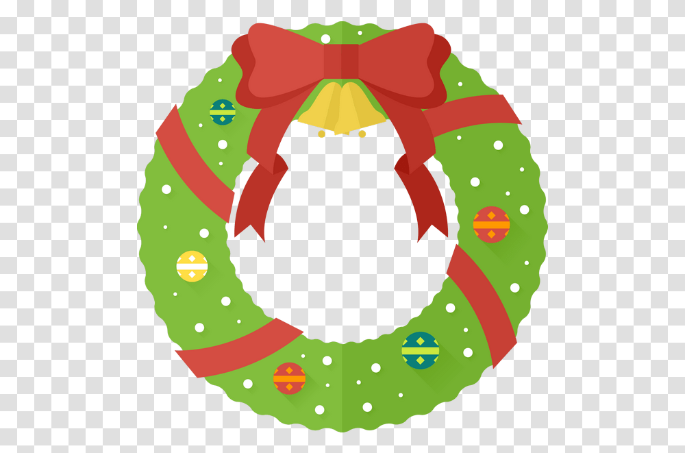 Christmas Wreath Free Images Clipart Cartoon Christmas Wreath Clipart, Text, Food, Sweets, Confectionery Transparent Png