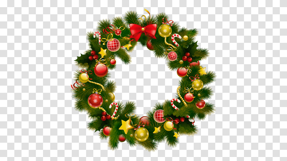 Christmas Wreath, Holiday, Christmas Tree, Ornament, Plant Transparent Png