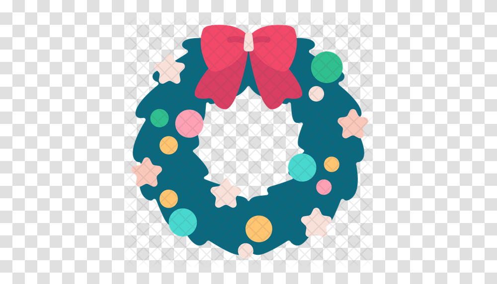 Christmas Wreath Icon Circle, Art, Graphics, Hole, Applique Transparent Png