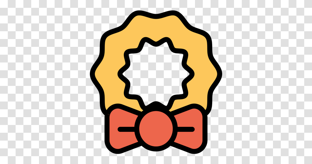 Christmas Wreath Icon Of Colored Outline Style Available Incentives Icon, Fire, Bonfire, Flame, Text Transparent Png
