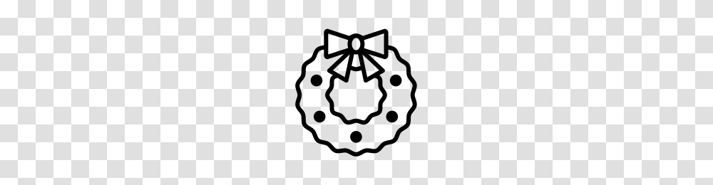 Christmas Wreath Icons Noun Project, Gray, World Of Warcraft Transparent Png