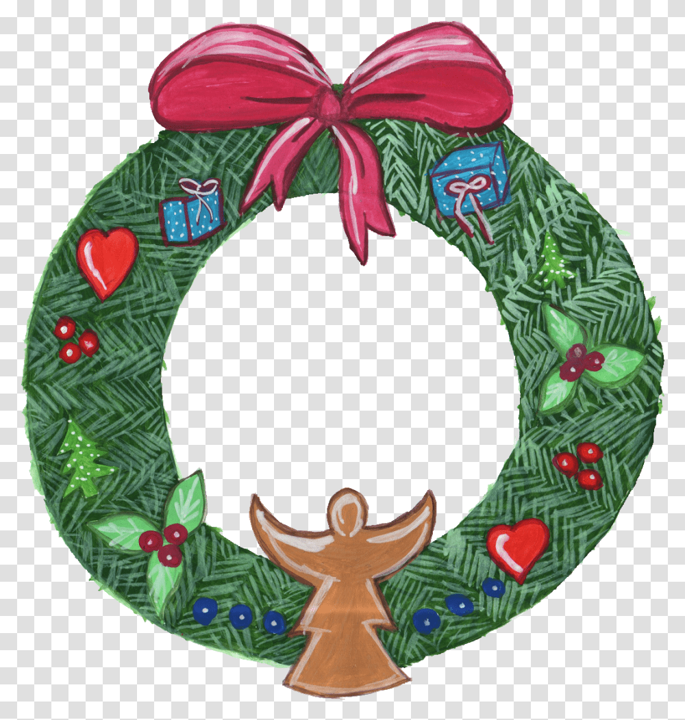 Christmas Wreath Onlygfxcom Wreath Transparent Png