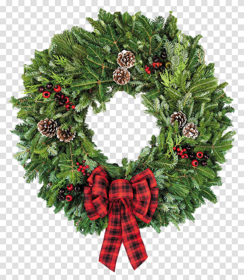Christmas Wreath Photo Real Christmas Wreath, Green Transparent Png