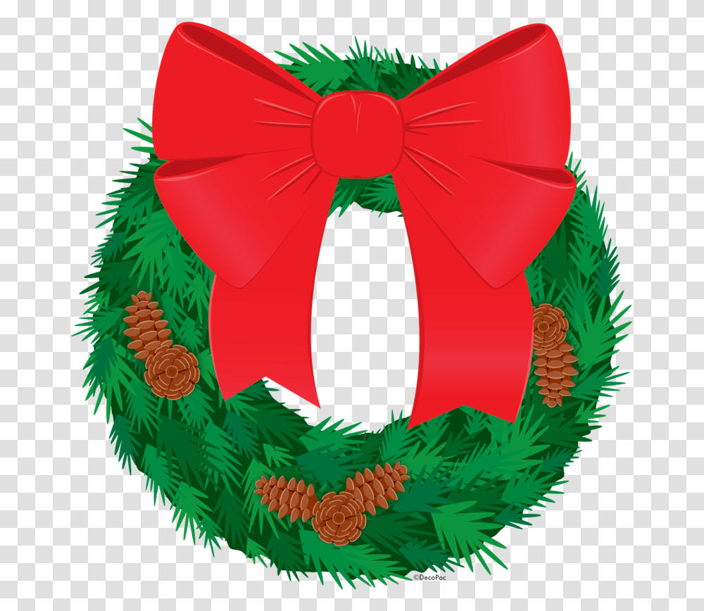 Christmas Wreath, Plant, Tie, Accessories, Accessory Transparent Png