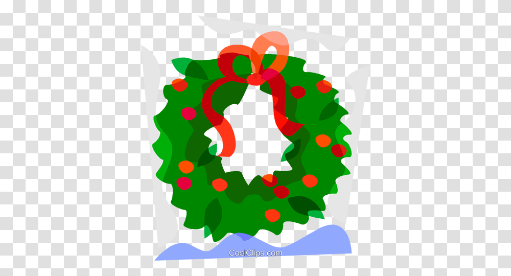 Christmas Wreath Royalty Free Vector Clip Art Illustration, Floral Design, Pattern Transparent Png