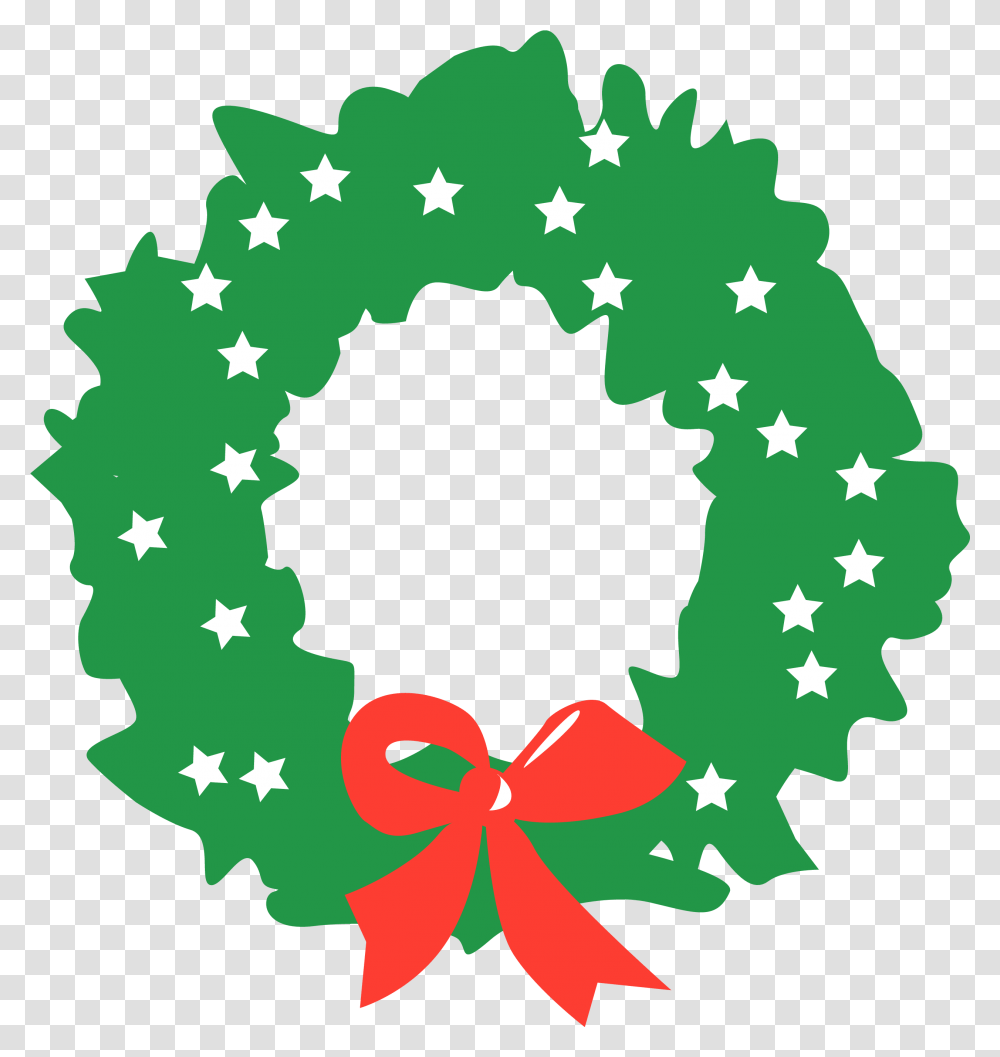 Christmas Wreath White Image Simple Christmas Wreath Clipart, Graphics Transparent Png