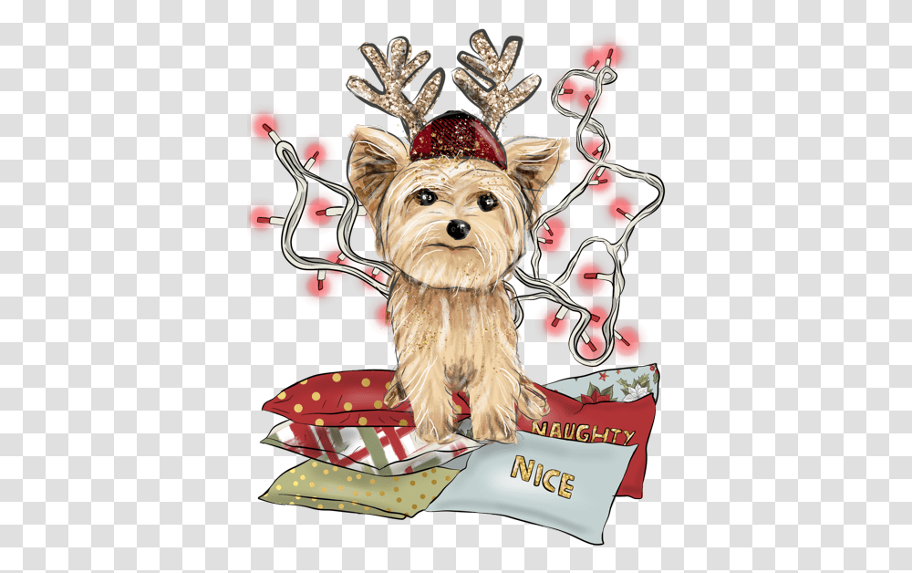 Christmas Yorkie Shirt Dog Supply, Pet, Canine, Animal, Mammal Transparent Png