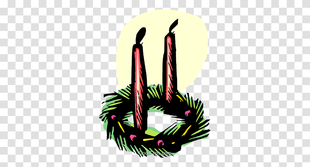 Christmasadvent Wreath Royalty Free Vector Clip Art Illustration, Hook, Anchor Transparent Png