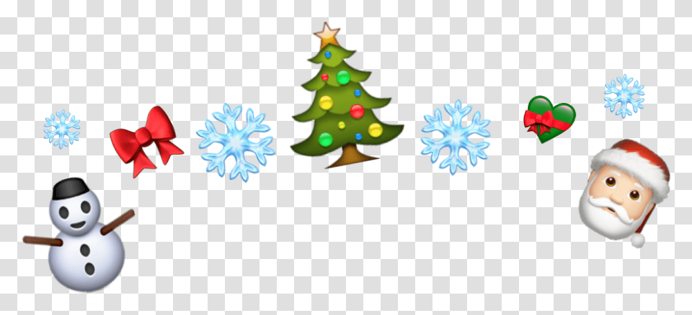 Christmascrown Christmas Emojis Santa Snowman Christmas Emojis, Ornament, Tree, Plant, Christmas Tree Transparent Png