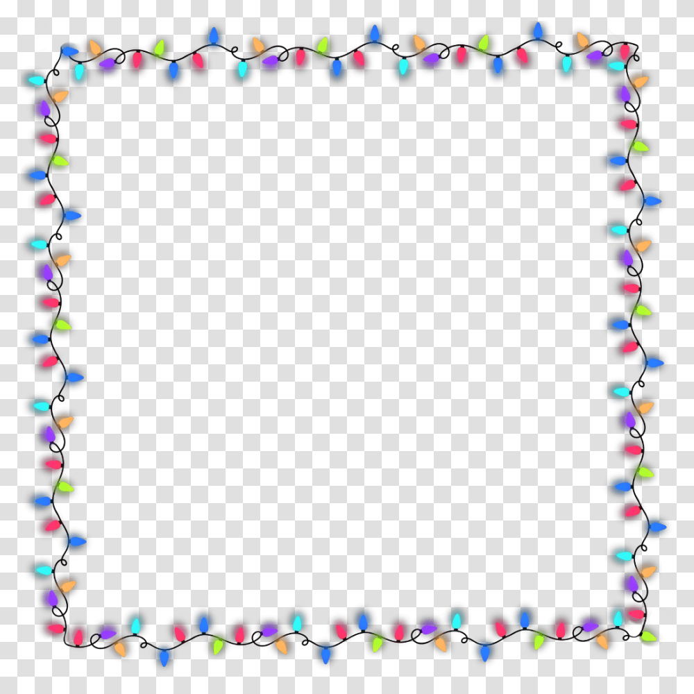Christmaslights Frame Christmas Christmasiscoming Cake Border Clipart, Purple, Pattern, Ornament Transparent Png