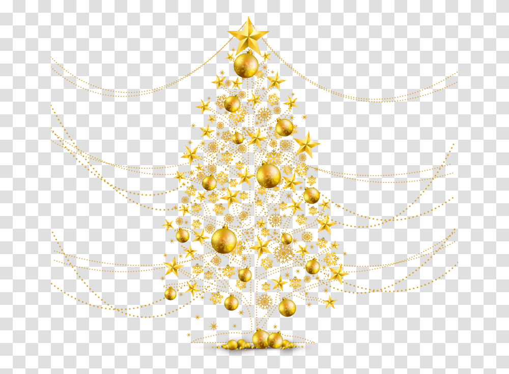 Christmastree Christmas Gold Tree Gold Christmas Tree Clip Art, Ornament, Plant, Chandelier, Lamp Transparent Png