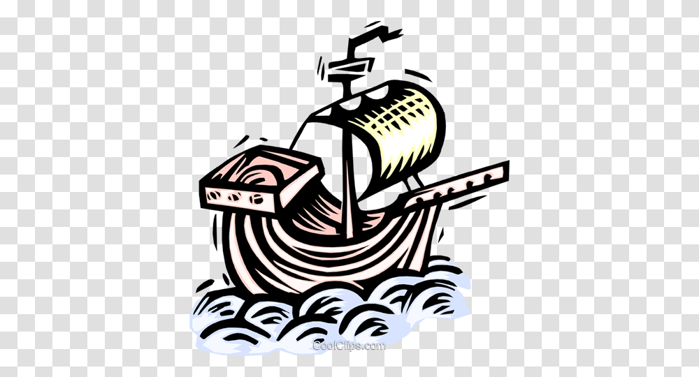Christopher Columbus Ship Royalty Free Vector Clip Art, Leisure Activities, Water, Drawing Transparent Png