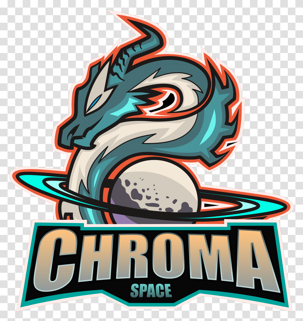 Chroma Space Paladins Detailed Viewers Stats Esports Charts Chroma Esports Logo, Dragon, Advertisement, Poster, Flyer Transparent Png