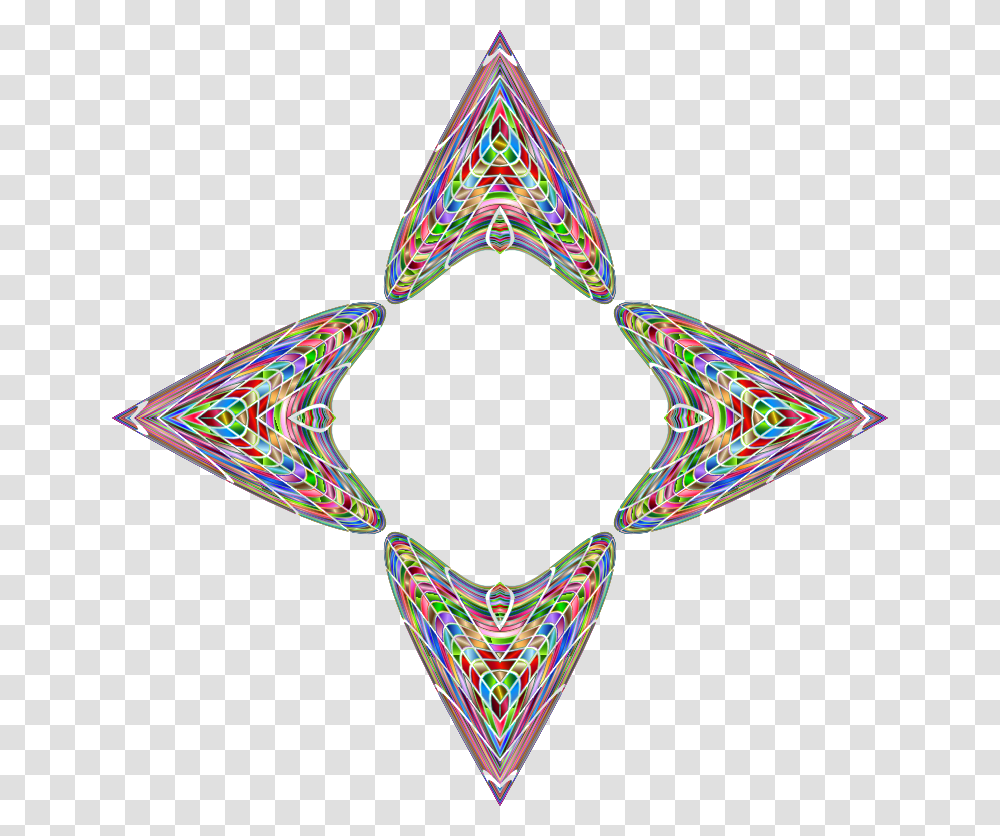 Chromatic Geometric Frame Motif, Ornament, Pattern, Triangle, Fractal Transparent Png