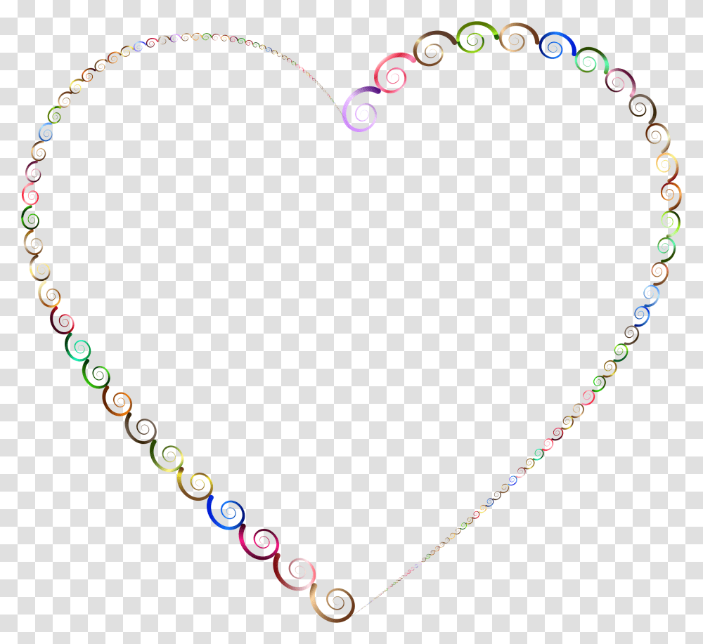 Chromatic Spirals Heart 2 No Background Clip Arts Heart, Pattern, Bubble Transparent Png