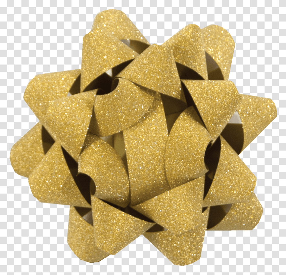Chrome Glitter Star Bow Folding, Paper, Art, Star Symbol, Origami Transparent Png