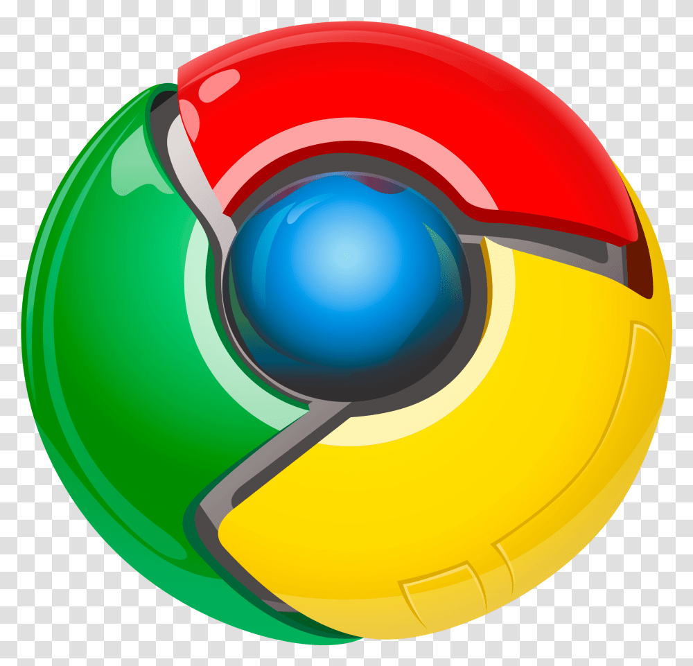 Chrome Logo Original Google Chrome Logo, Sphere, Symbol, Trademark, Helmet Transparent Png