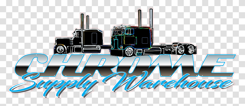 Chrome Supply Warehouse Big Strappers Apparel Logo, Vehicle, Transportation, Lighting, Tractor Transparent Png