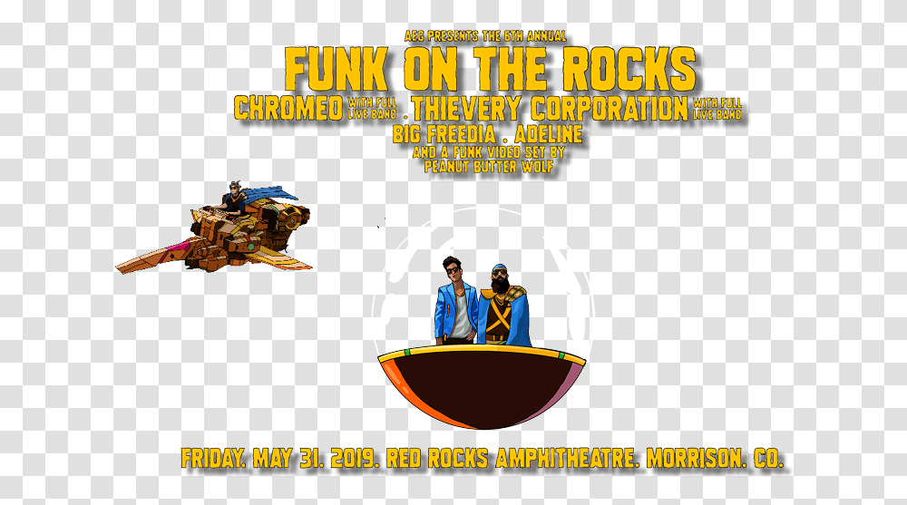 Chromeo Funk On The Rocks Online Advertising, Person, Poster, Advertisement, Flyer Transparent Png