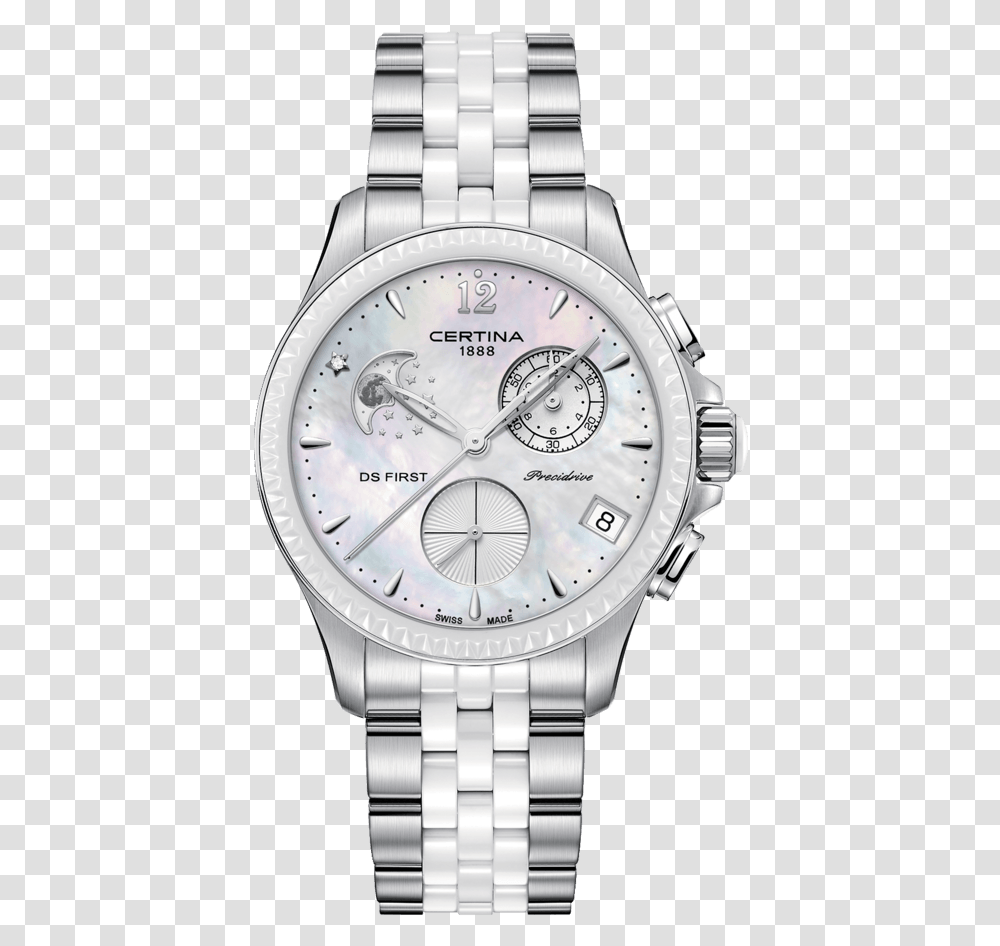 Chronograph Moon Certina Ds First Lady Moon Phase, Wristwatch, Clock Tower, Architecture, Building Transparent Png