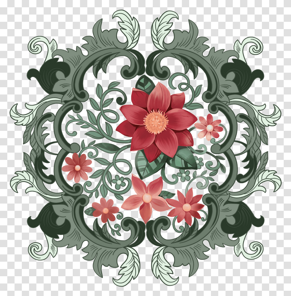 Chrysanths, Floral Design, Pattern Transparent Png