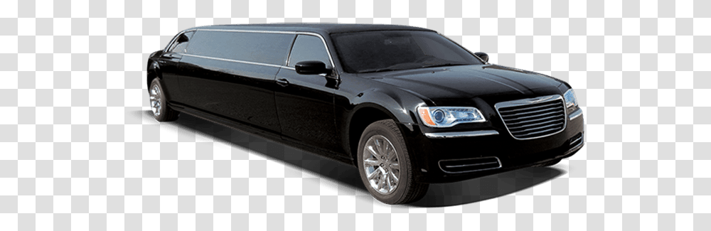Chrysler 300 Stretch Limo Black, Car, Vehicle, Transportation, Automobile Transparent Png