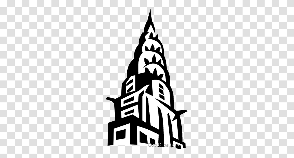 Chrysler Building New York Royalty Free Vector Clip Art, Stencil, Poster, Advertisement, Architecture Transparent Png