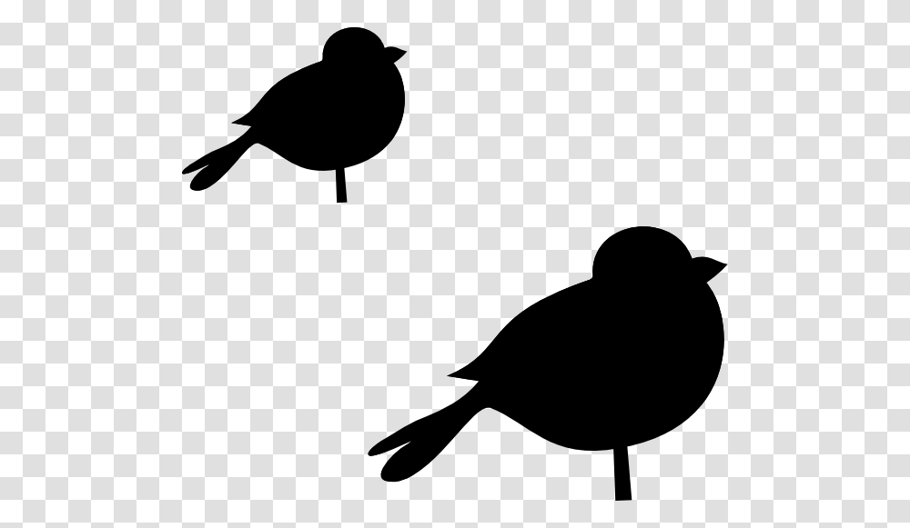 Chubby Clipart Bird, Silhouette, Animal, Stencil, Blackbird Transparent Png