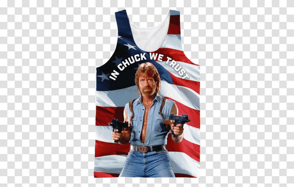 Chuck Norris Back To Back World War Champs, Person, Human, Flag Transparent Png