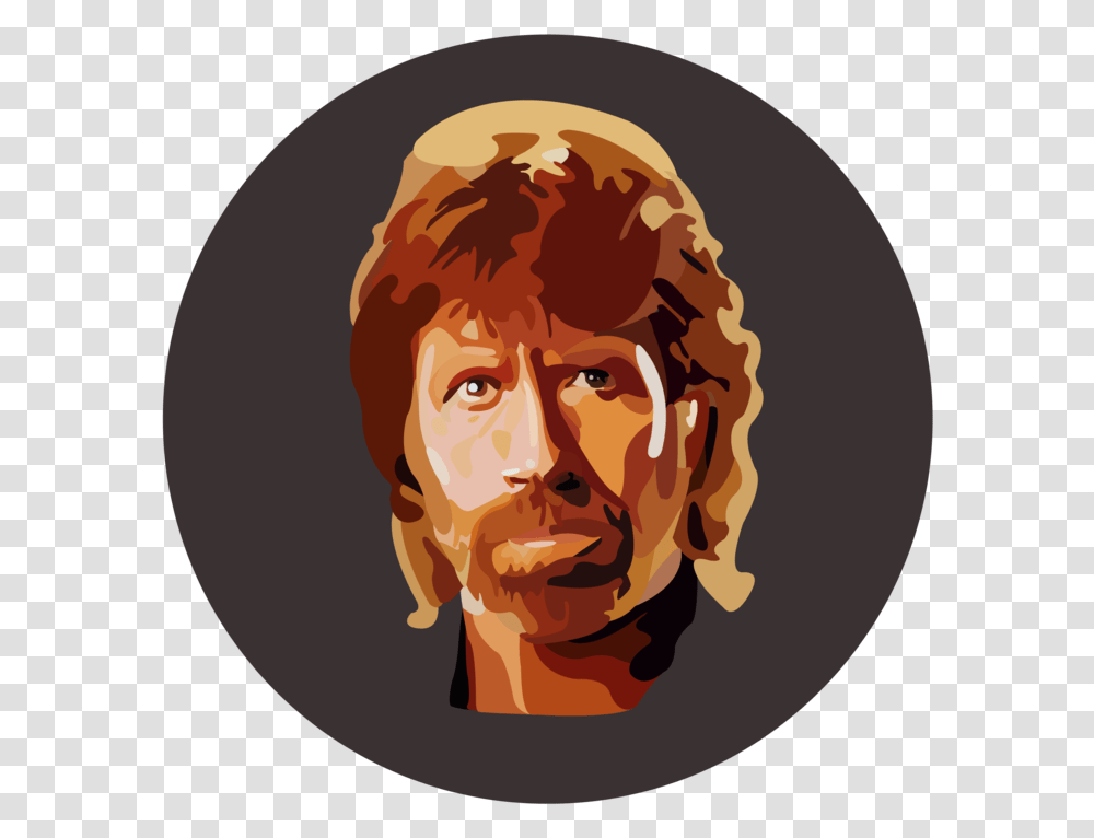 Chuck Norris By Chuck Norris, Head, Logo Transparent Png