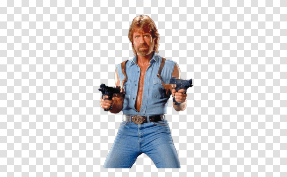 Chuck Norris, Celebrity, Handgun, Weapon, Weaponry Transparent Png