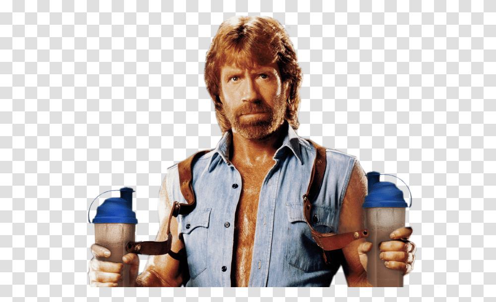 Chuck Norris, Celebrity, Person, Human, Bottle Transparent Png