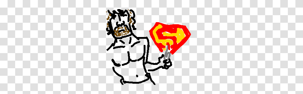 Chuck Norris Kills Superman With Paper Clip, Hand, Logo Transparent Png