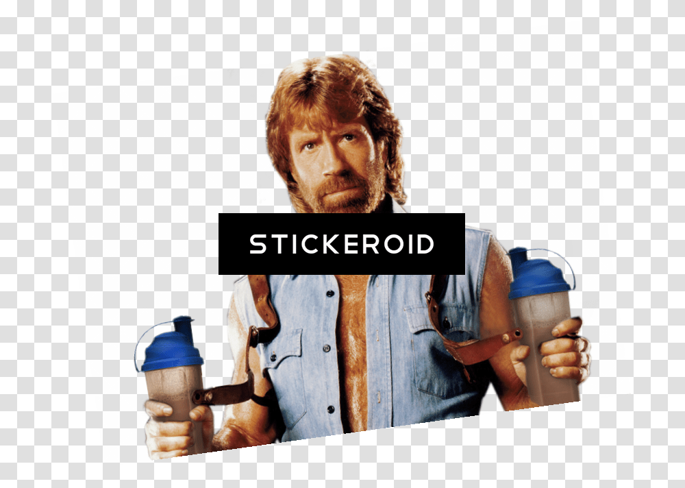 Chuck Norris, Person, Human, Bottle, Shaker Transparent Png