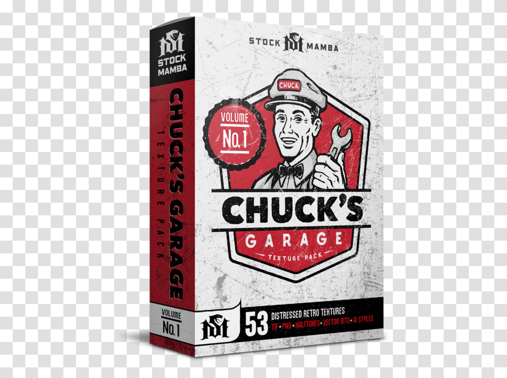 Chuck S Garage Texture Pack Portable Network Graphics, Label, Poster, Advertisement, Flyer Transparent Png