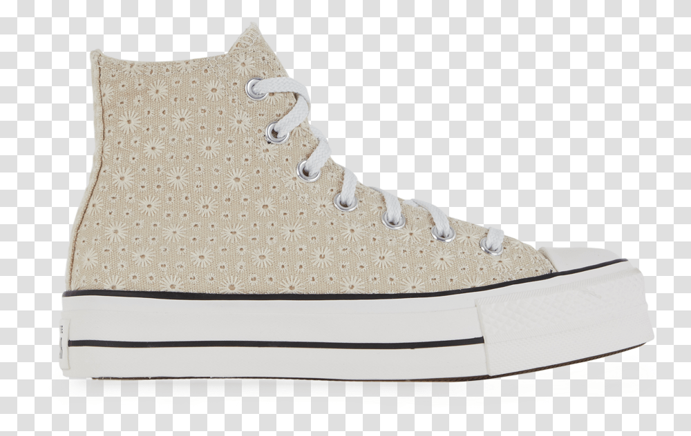 Chuck Taylor All Star Hi Lift Broderie Converse Beige Broderie, Clothing, Apparel, Shoe, Footwear Transparent Png