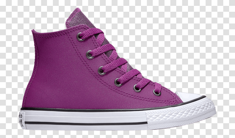 Chuck Taylor All Star High Gs 'graphite Glitter Icon Violet' Plimsoll, Shoe, Footwear, Clothing, Apparel Transparent Png